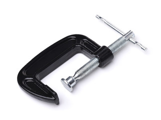 Black metal C clamp