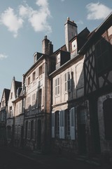 Beautiful street in Switzerland's village