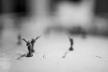 Spielfiguren im Krieg
