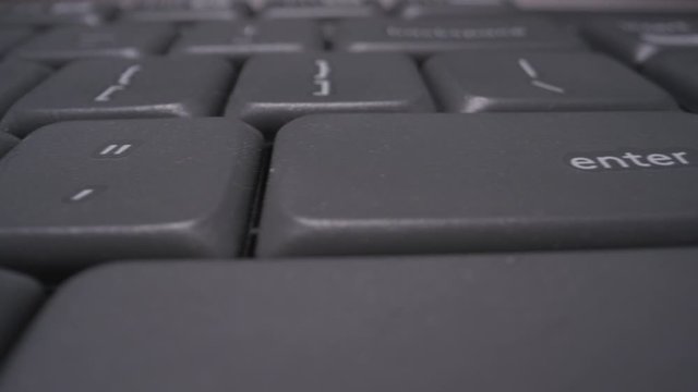 Extreme close up of computer keyboard macro slider