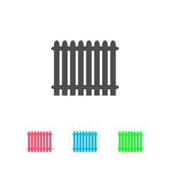 Fence icon flat.