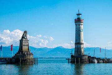 Hafeneinfahrt von Lindau am Bodensee