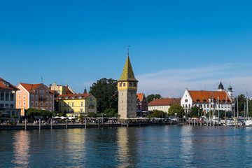 Obraz premium Seepromenade mit Mangturm, Lindau