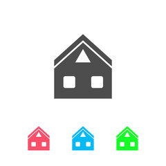 Fototapeta premium Home icon flat.