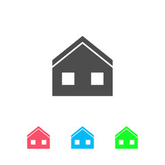 Fototapeta premium House icon flat.
