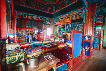 Famous Ivolginsky datsan, Ulan-Ude, Ulan Ude, buddhist monastery, Buryatia republic, Russia.