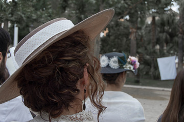 Woman with hat of the modernism era 1890s