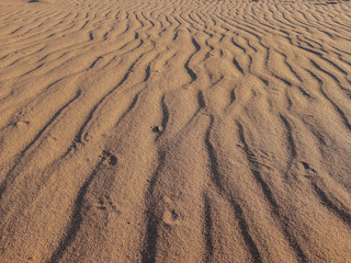 Ripple marks in desert