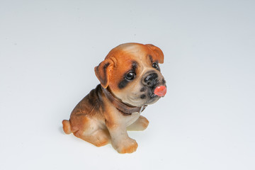 Miniature depicting an English Bulldog