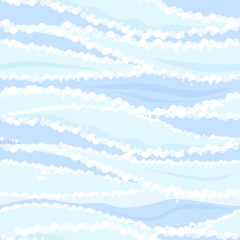 Seamless pattern of blue waves of sea water.