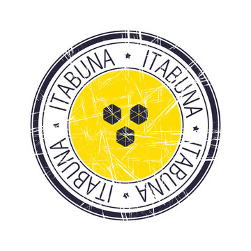 City of Itabuna, Brazil vector stamp