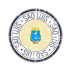 City of Sao Luis, Brazil vector stamp