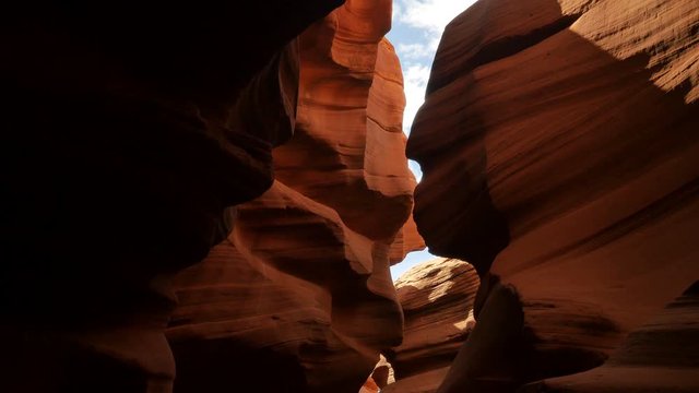 Antelope Canyon Slot Canyon in Arizona Tilt Up Southwest USA