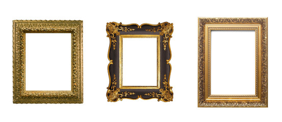 isolated antique luxury frame