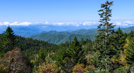 Autumn in the Appalachian Mountains Viewed Along the Blue Ridge Parkway