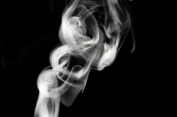 Nature Abstract: The Delicate Beauty and Elegance of a Wisp of White Smoke