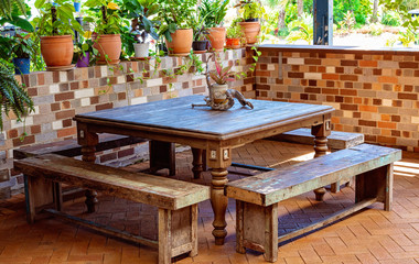 Garden Cafe Table Setting