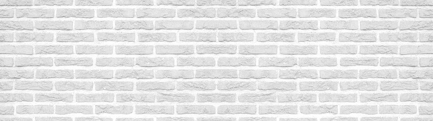 White gray light rustic brick wall texture background banner