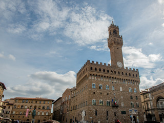 Obraz premium Piazza della Signoria is the central square of Florence,