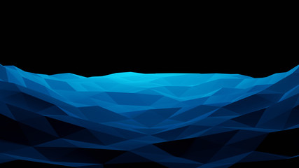 blue abstract geometry background