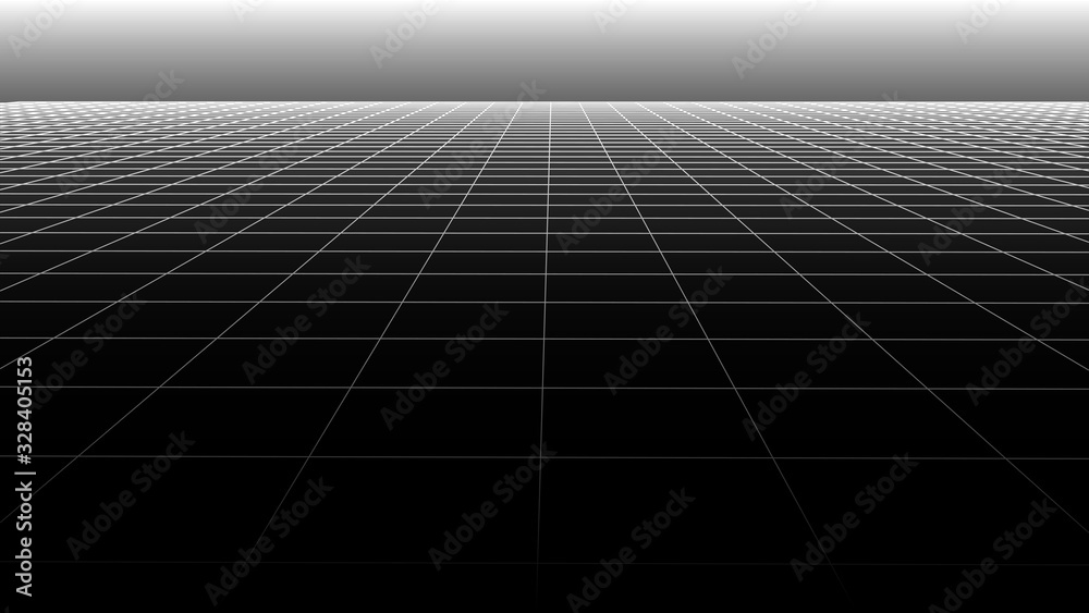 Poster vector gradient perspective grid. detailed lines forming an abstract background
