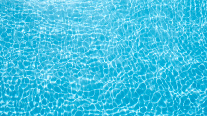 Swimming pool with blue water at summer vacation