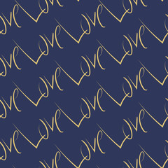 An abstract seamless pattern of the word love.
