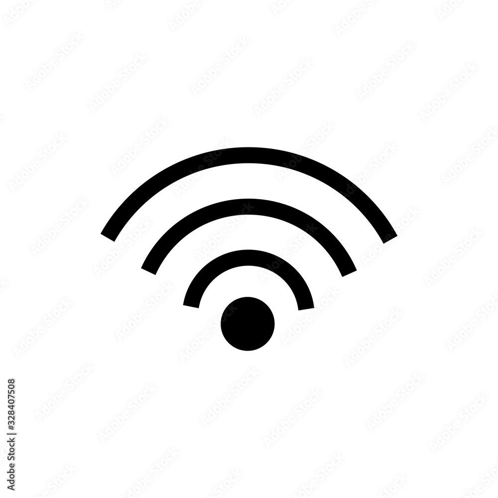 Wall mural wireless network internet icon vector