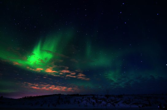 Northern Lights , Alta ,  Norway , Arctic Circle , Aurora Borealis 