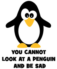 Funny Penguin Illustration