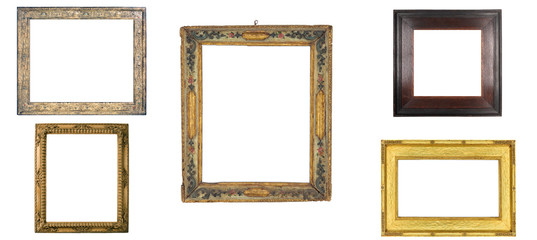 isolated antique luxury frame