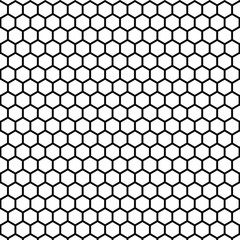 Naklejka premium Abstract geometric hexagon black and white pattern background. Vector illustration. EPS 10