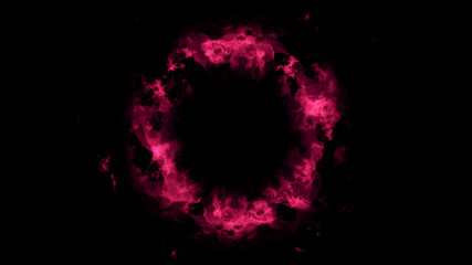 colorful energy shockwave on black background