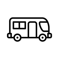 Bus icon line style