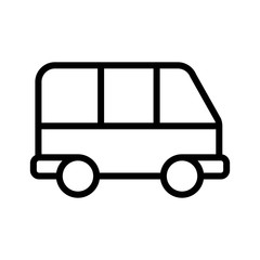 Bus icon line style