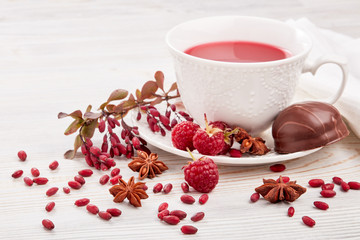Fruit  tea with berries