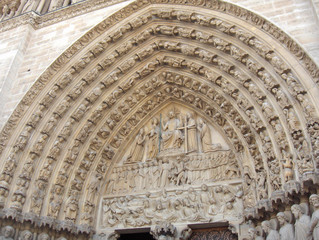 Stone Archway at Notre Dame Cathedral