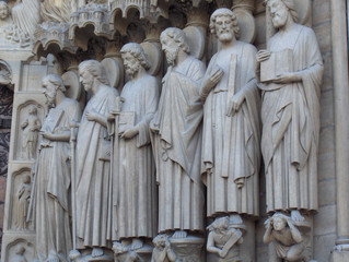 Stone Carvings at Notre Dame Cathedral