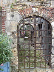 Metal Gate in Honfleur, France