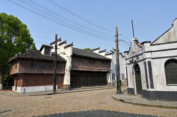 The old buildings of classical houses in Shanghai, China