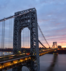 George Washington Bridge at sunrise