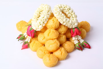 Palm Cake on white background