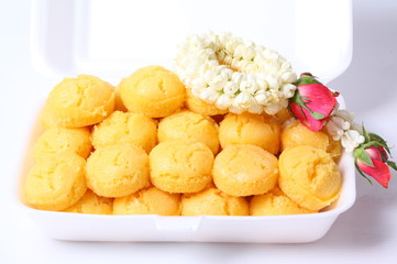 Palm Cake on white background
