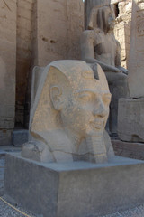 Carving at Karnak Temple in Luxor, Egypt