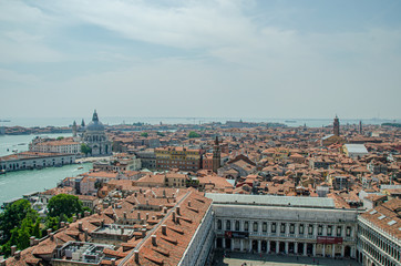 Obraz premium Beautiful view of Venice from San Marco Companile in Venice Italy