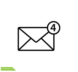 Envelope ,email icon vector logo design template