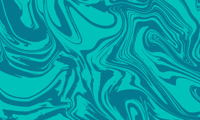 Teal background with swirling marble effect pattern using liquify. Vector has copy space with room for text and images. Great for backdrops, banners and textile.