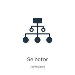 Selector icon vector. Trendy flat selector icon from technology collection isolated on white background. Vector illustration can be used for web and mobile graphic design, logo, eps10
