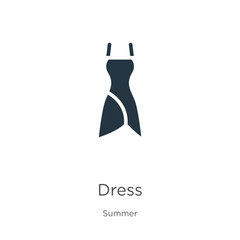 Dress icon vector. Trendy flat dress icon from summer collection isolated on white background. Vector illustration can be used for web and mobile graphic design, logo, eps10
