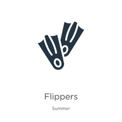 Fototapeta premium Flippers icon vector. Trendy flat flippers icon from summer collection isolated on white background. Vector illustration can be used for web and mobile graphic design, logo, eps10